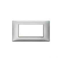 Vimar - 14654.71 Plaque 4m Argent Métallique Plana