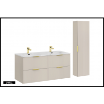 Otitec - Ensemble Meuble De Salle De Bain De 120 Cm - Avec Vasque - Avec Colonne - Astra