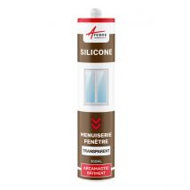 Arcane Industries - Mastic Silicone intérieur / extérieur pour fenêtres et menuiseries : ARCAMASTIC BATIMENT Transparent - 300 ml x 1 - ARCANE 