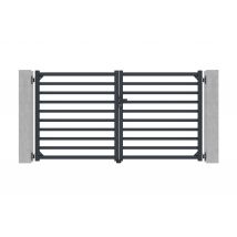 Casanoov - Portail battant 3m ANTELAO H.160cm aluminium gris