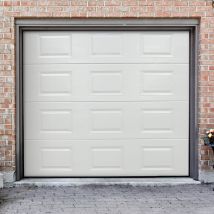 Gm Portes - Porte De Garage Sectionnelle Line Prémontée - Moteur Somfy - H.200 X L.240 Cm Blanc