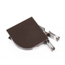 Avosdim - Paire De Joues De Coffre Pour Volet Quart De Rond 150mm - Brun