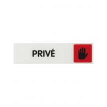 Thirard - Plaque De Signalisation Privé, Plexiglass Adhésif, 170x45mm