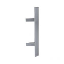 Kintech - Poignée De Tirage D-line Rectangulaire 2 Supports Inclinés - Entraxe (mm) : 400 - Longueur (mm) : 600 - Finition : Inox -
