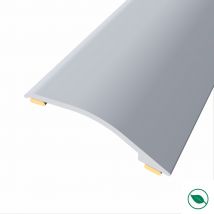 Forestea - Barre De Seuil Adhésive Différence Niveau Aluminium Coloris (03) Argent Long 90 Cm Larg 3,8cm Ht 1,2cm