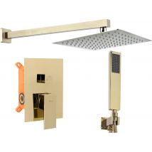 Kit De Douche Encastré Rea Fenix Gold + Box