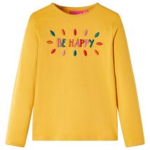 Vetonek - Camiseta Infantil De Manga Larga Ocre Oscuro 92