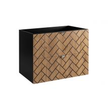 Furnidea - Meuble Sous Vasque Madis Chêne 80 Cm S