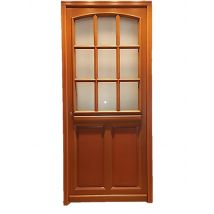 Gd Menuiseries - porte D'entrée Bois Vitrée
