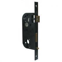 Bricard - Serrure Monopoint À Encastrer Pour Cylindre Bloctout Et Supersurete Noir A Fouillot Pêne Dormant Et Demi-tour Carrés