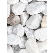 Amagard - Carrara Galets Blanc 1600kg Bigbag 1m3| Livraison Pas Chère (25 - 40mm)