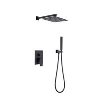 Kroos - Composition Mitigeur De Douche Encastrée Noir - Sirius