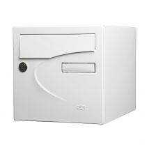 Renz - Boite Aux Lettres Préférence 2 Portes Blanc Brillant 9016b