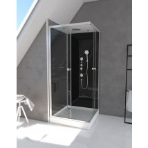 Galedo - Cabine De Douche Carrée 90x90x215cm - Raven Square