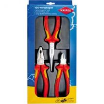 Knipex 00 20 12 - Juego De Alicates Aislados Vde Knipex (3 Piezas)