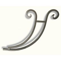 Déco Fer Forgé - Support De Marquise En Volute - Hauteur 380mm Largeur 480mm En Carré De 20mm - Fer Forgé - À Souder