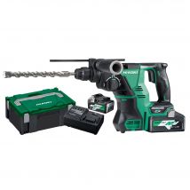 Hikoki - Perforateur SDS MAX 36V + 2 batteries 4Ah + chargeur + coffret HITCASE - HIKOKI - DH36DMAWAZ