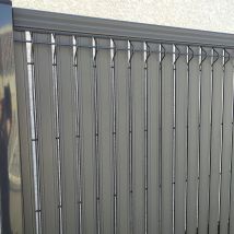 Clotures Et Occultation - Kit Lamelles Occultantes Lames Aluminium Pour Panneau Rigide Haut 153x250 Cm - Gris 7016