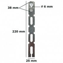 Patte De Fixation L220 Mm Pour Fenetre Gefradis