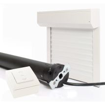 Avosdim - Volet Roulant Recoupable Electrique Filaire Alu Blanc H220 X L150 Cm