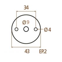 Rosace Pour Condamnation Et Décondamnation - Décor : Shérardisé Patiné - Brionne