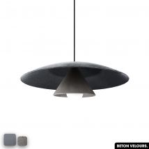 Otitec - Lampe De Suspension En Béton Velours - Olemi Velvet Concrete | Gris