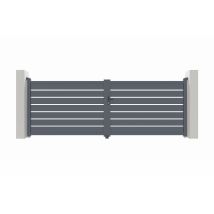 Casanoov - Portail battant 4m VOGEL H.140cm aluminium gris