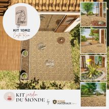 King Materiaux - Kit Aménagement Jardin Costa Rica 10m2