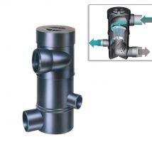 Ds Plastics - Pré Filtre Fin Tourbillonnaire Pour Eau De Pluie - Entrée & Sorties Ø110 - Surface De Toit De 500m²