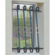 Dms - Grille De Defense Volute Pour Fenetre H= 135 Cm X L= 60 Cm (côte Tableau)
