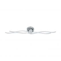Eglo - Applique/plafonnier Roncade Led 37w En Aluminium Et Acier Chrome 1085x160x125mm