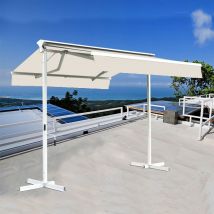 Sunny Inch - Stores bannes de terrasse double pente avec coffre sur pied - 3