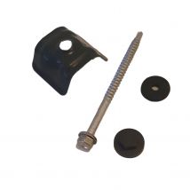 Dhaze - 2 Lots 50 Kits Fixation Plq Acier Bleu 6,3x100