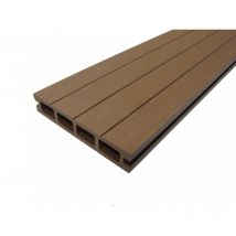 Mccover - Lame terrasse bois composite alvéolaire Qualita - Terre cuite