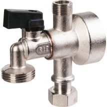 Applique Avec Robinet Monobloc 1/4 De Tour - Riquier - Mf 3/8' - M3/4'