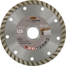 Disque Diamanté ° 125 Mm Segment 7mm Béton Granit Matériaux Scid