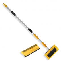 Eurovanadium - Balai Brosse De Lavage Multifonction Télescopique - 3 Mètres - Panneaux Solaires, Voiture, Fenêtre