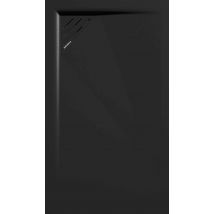 Kroos - Receveur De Douche Noir, Finition Lisse Stone Mio, Grille De Couleur - 120 X 90 Cm