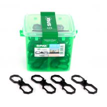 Spax Terasse Air Espaceur 6,5 Mm Ventilation Pour Planches De Bois Terasse En Coffret À Anse 40 Pcs. (5009422564009)