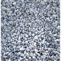 King Materiaux - Sac De +/- 1,5t = 20m² Galet Blanc Bleu De Rivière 8/16