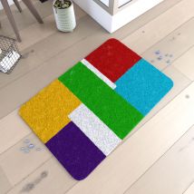 Galedo - Tapis De Bain 90x60cm Antidérapant Et En Microfibre - Delire Multicolor