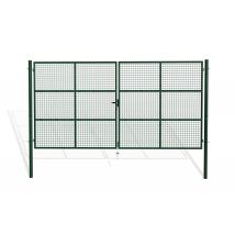 Casanoov - Portail battant grillagé 4m OLGA H.200cm Vert
