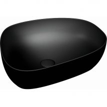 Vasque A Poser Asymetrique Vitra Outline - Noir Mat