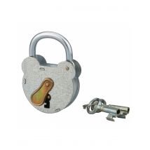 Thirard - Cadenas À Clé 2493, Acier, Extérieur, Anse Zinguée, 55mm, 2 Clés