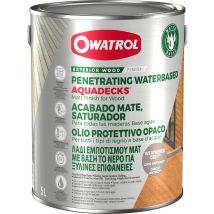 Saturateur Bois À L'eau Owatrol Aquadecks Gris Vieux Bois (ow41) 5 Litres