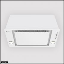 Otitec - Hotte Casquette Aspirante Silencieuse - 60 Cm - 525 M3/h - Retio - Blanc