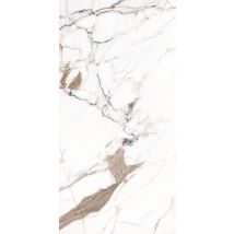 Carrelage Sol / Mur Effet Marbre Beige Paonazzo Brillant L.60 X L.120 Cm Full Lappato Limcaro