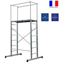 Echafaudage aluminium C: 150 Kg Hauteur 4.1m Escalux