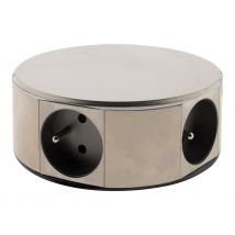 Bloc Multiprise À Poser 4x16a - Inox - Otio