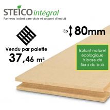 Steico - PANNEAUX ITE LAINE DE BOIS STEICO INTEGRAL - EPAISSEUR 80MM (R=2